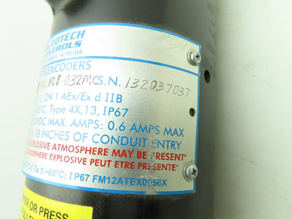 AC Autotech Controls E8R-RL101-032MC Explosion Proof Geared Digital Resolver
