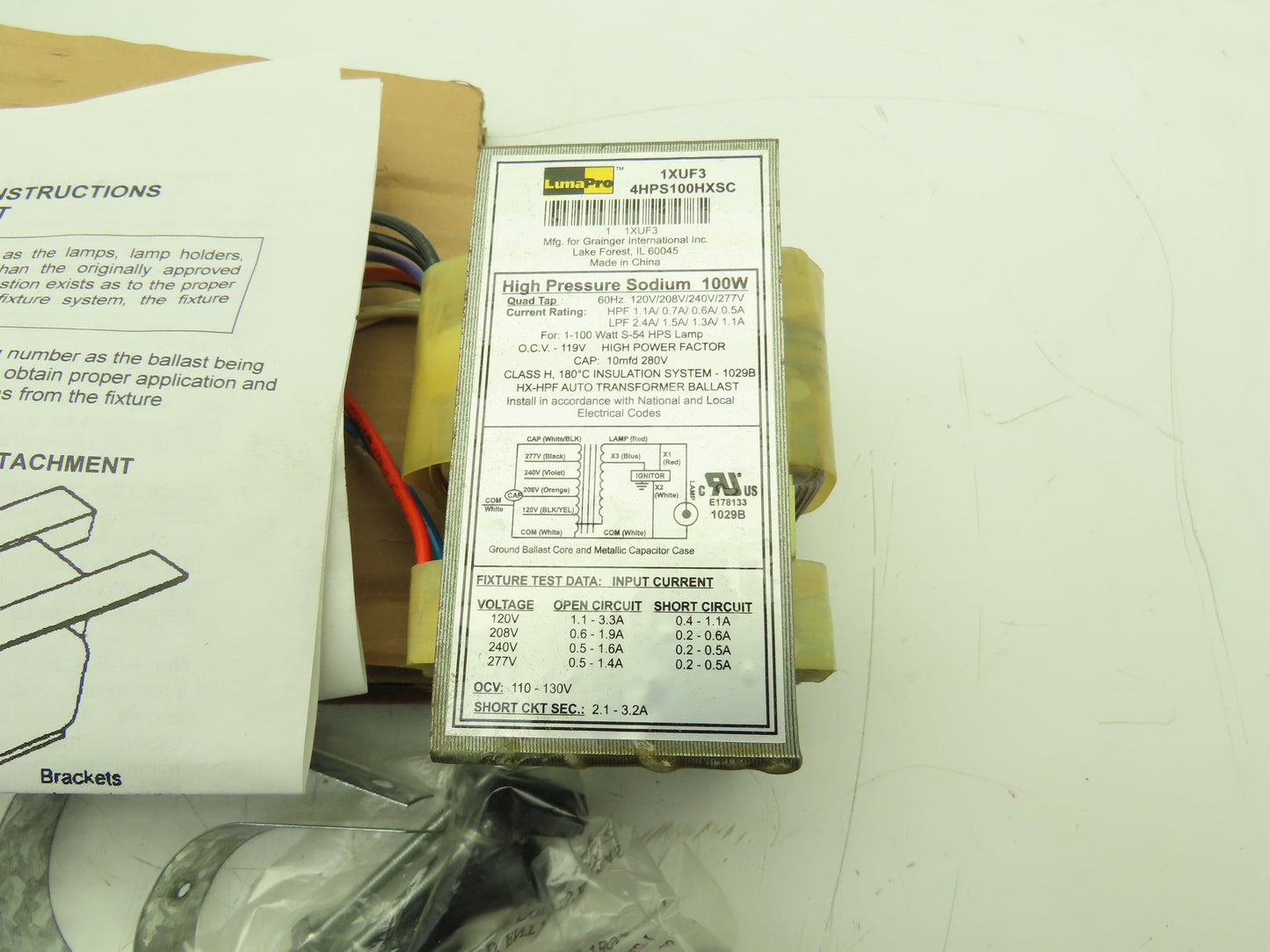 LumaPro 1XUF3 HID Ballast Kit 100W 1-Lamp High Pressure Sodium