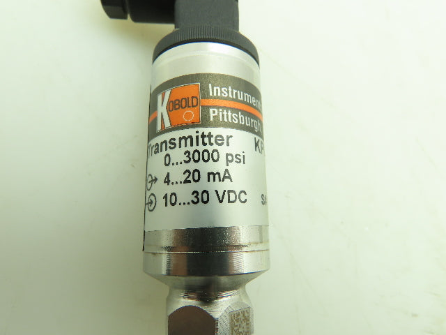 Kobold KPK-030001127 Pressure Transmitter 0-3000 PSI Transducer