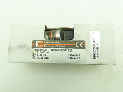 Kobold KPK-030001127 Pressure Transmitter 0-3000 PSI Transducer