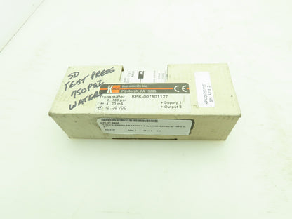 Kobold KPK-007501127 Pressure Transmitter 0-750 PSI Transducer
