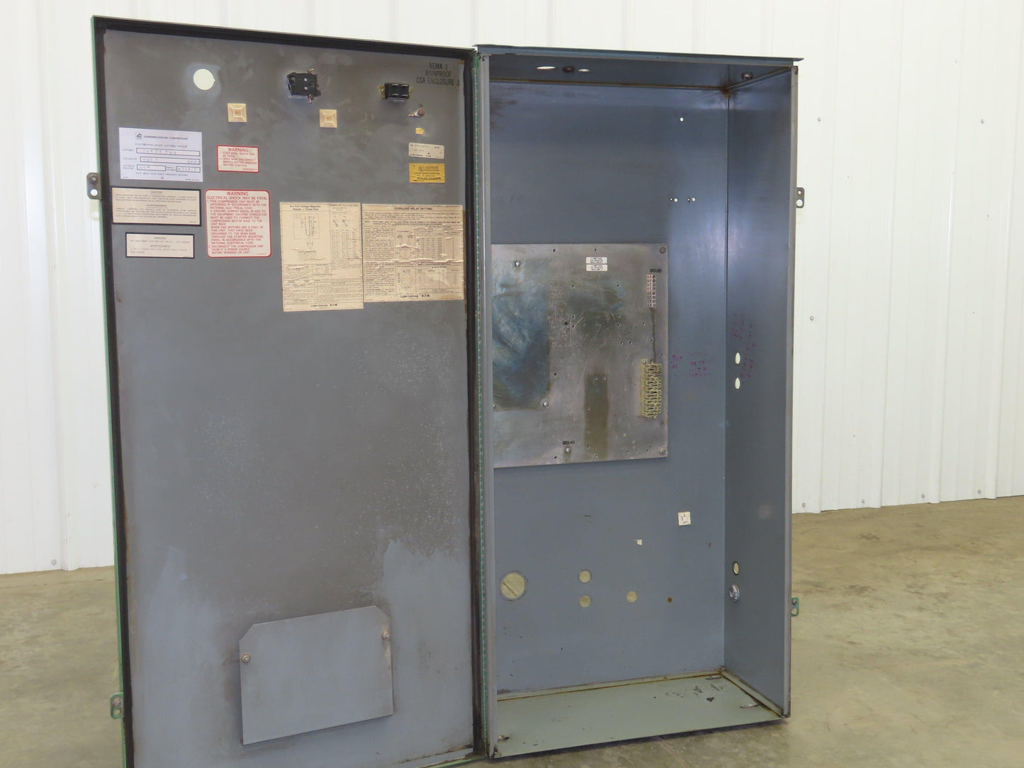 Cuttler Hammer Eaton A999AY257-1C Electrical Enclosure 47x23x10.5" Control Panel