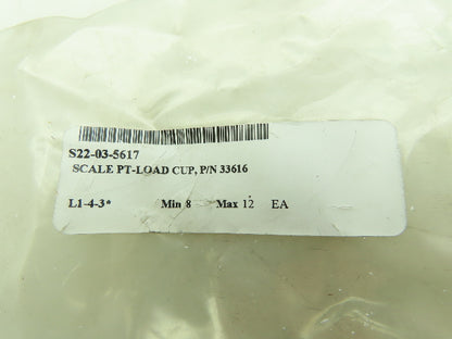 33616 PT Load Cell Scale Cup Pin 5/8-18 Thread Heat Treated Lot of 12