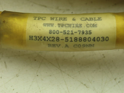 TPC Wire & Cable Cord Set 12 Pin Cannon-G 28-51 Male Female Ends 12AWG 30' Long