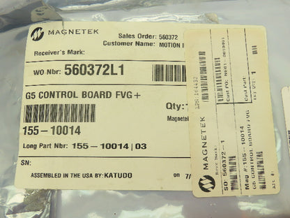 Magnetek G5 AC Drive FVG+ Main Control Board 155-10014