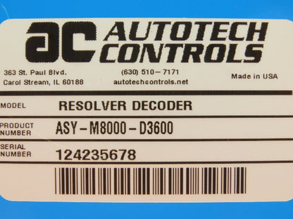 AC AutoTech ASY-M8000-D3600 1855 BUS Resolver Decoder Input Module