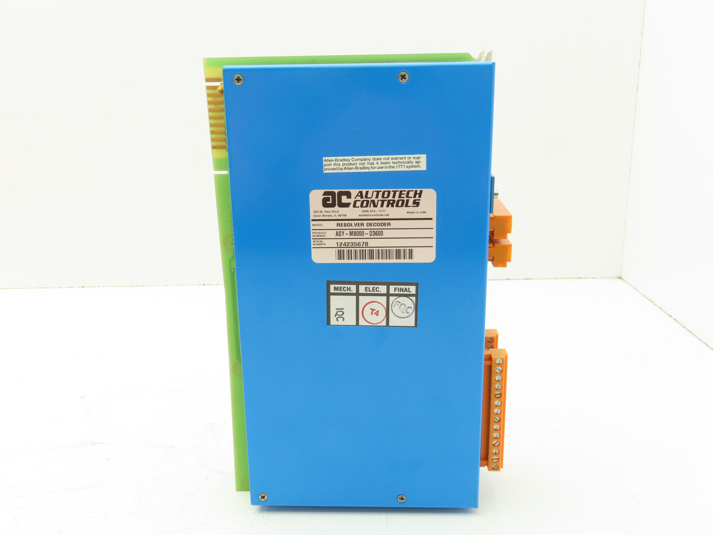 AC AutoTech ASY-M8000-D3600 1855 BUS Resolver Decoder Input Module