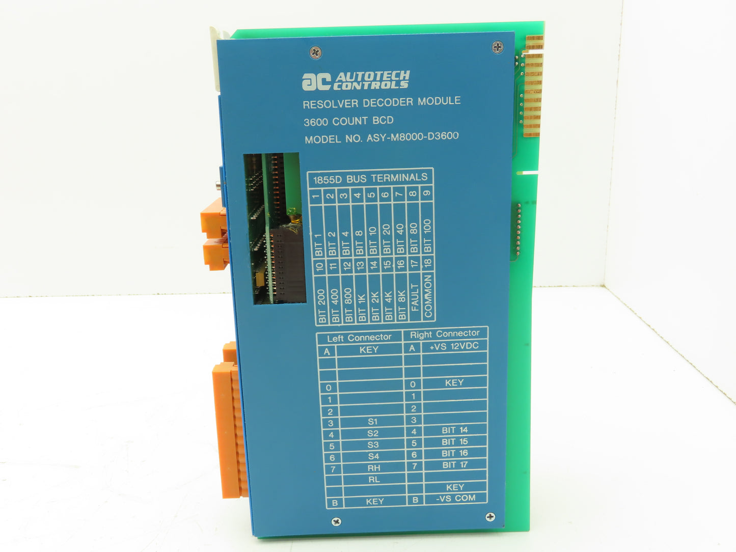 AC AutoTech ASY-M8000-D3600 1855 BUS Resolver Decoder Input Module