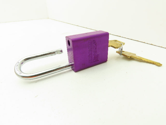 American Lock A1106KAPRP Lockout Padlock Purple 1-1/2" Shackle Lot of 3