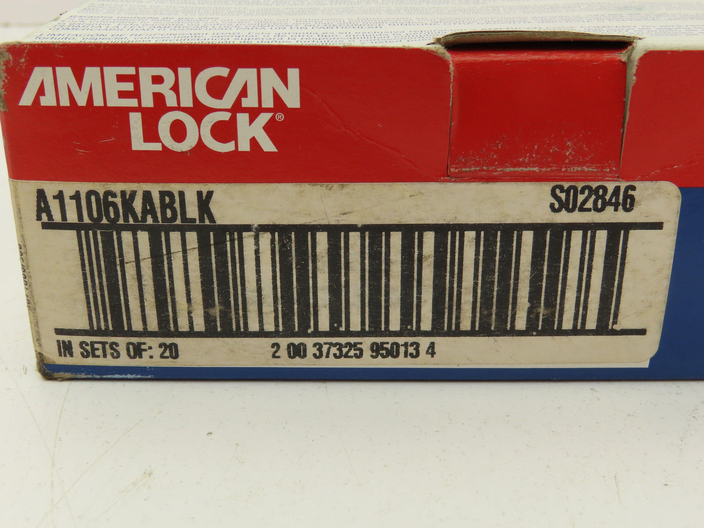 American Lock A1106KABLK Lockout Padlock Black 1-1/2 Shackle Key S02846 Lot of 6