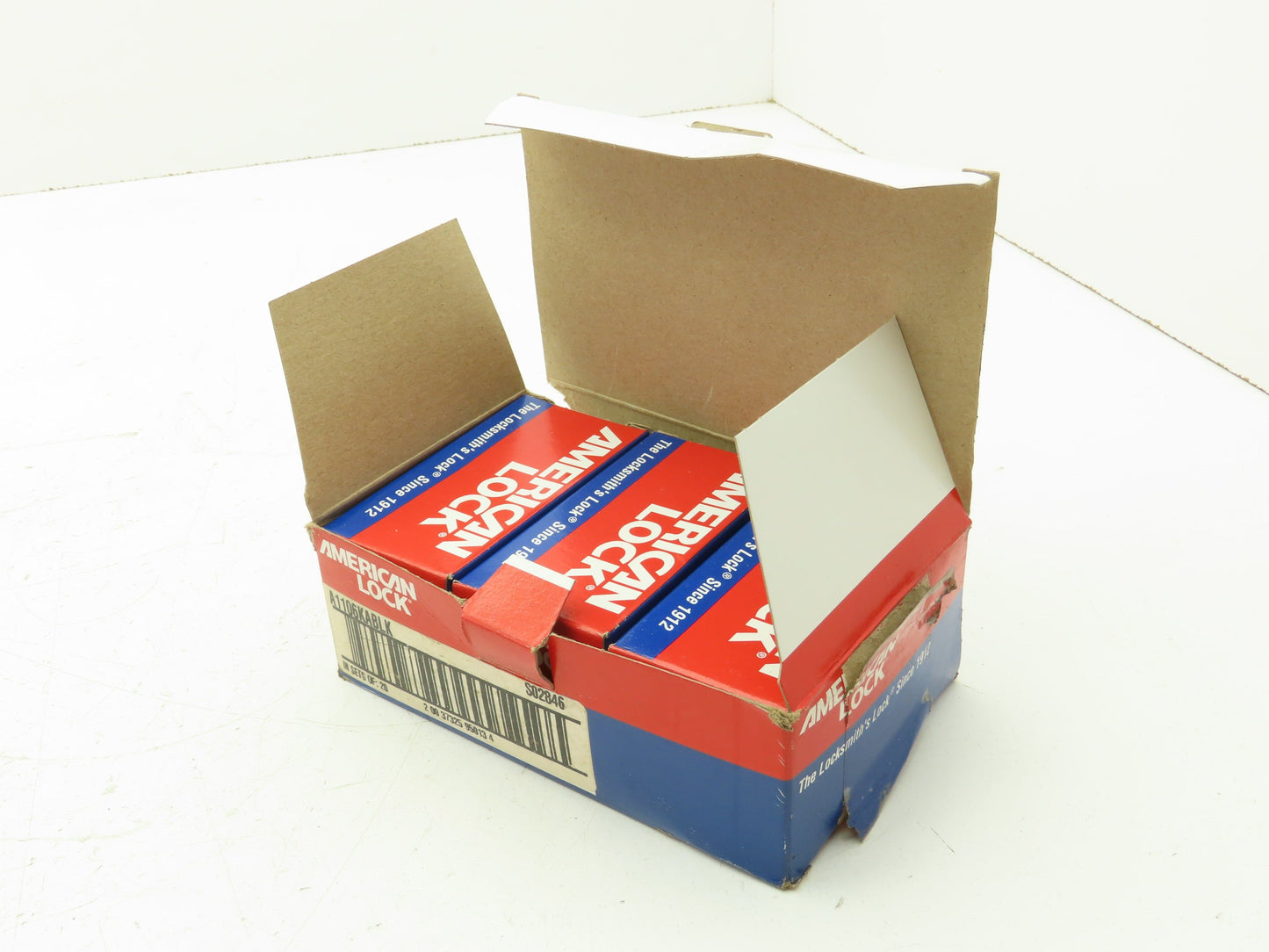 American Lock A1106KABLK Lockout Padlock Black 1-1/2 Shackle Key S02846 Lot of 6