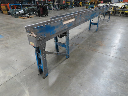 New London Engineering 7.5"x 26' PlastiTrak Side by Side Plastic Chain Conveyor