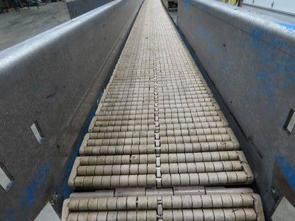 New London Engineering 7.5"x 26' PlastiTrak Side by Side Plastic Chain Conveyor