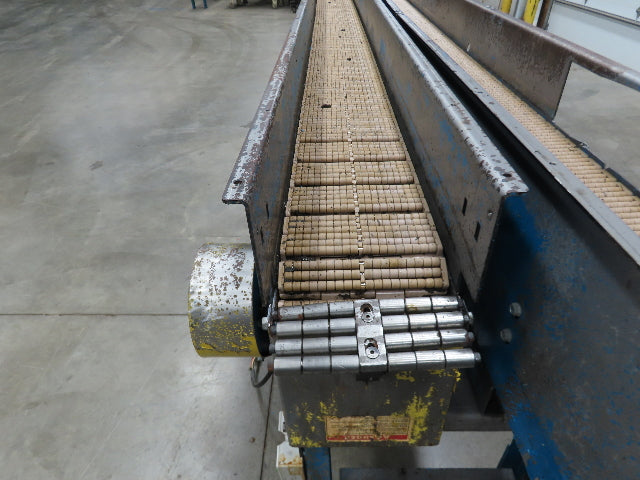 New London Engineering 7.5"x 26' PlastiTrak Side by Side Plastic Chain Conveyor