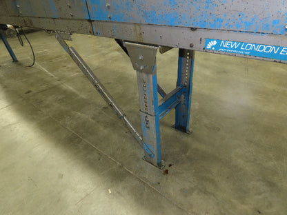 New London Engineering 7.5"x 26' PlastiTrak Side by Side Plastic Chain Conveyor