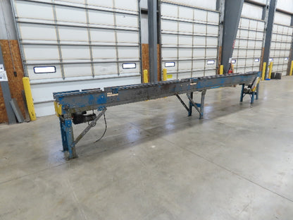 New London Engineering 7.5"x 26' PlastiTrak Side by Side Plastic Chain Conveyor