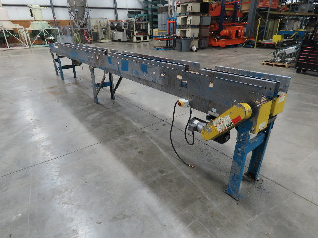 New London Engineering 7.5"x 26' PlastiTrak Side by Side Plastic Chain Conveyor