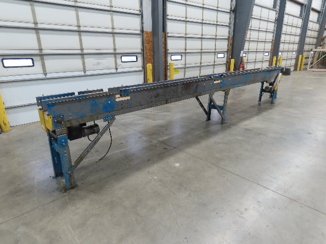New London Engineering 7.5"x 26' PlastiTrak Side by Side Plastic Chain Conveyor
