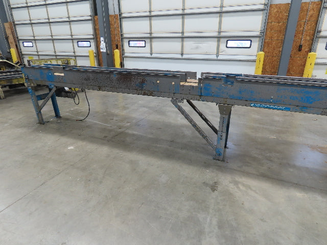 New London Engineering 7.5"x 26' PlastiTrak Side by Side Plastic Chain Conveyor