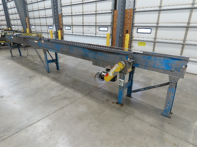 New London Engineering 7.5"x 26' PlastiTrak Side by Side Plastic Chain Conveyor