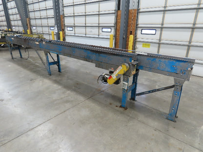 New London Engineering 7.5"x 26' PlastiTrak Side by Side Plastic Chain Conveyor