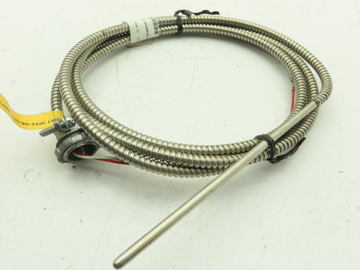 Barber Colman JP31-06-00-F1A072-3 Capp Thermocouple 6" Stem Flexible Armor 72"