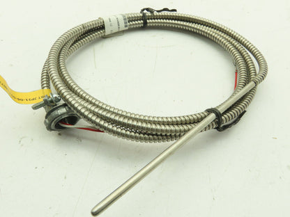 Barber Colman JP31-06-00-F1A072-3 Capp Thermocouple 6" Stem Flexible Armor 72"