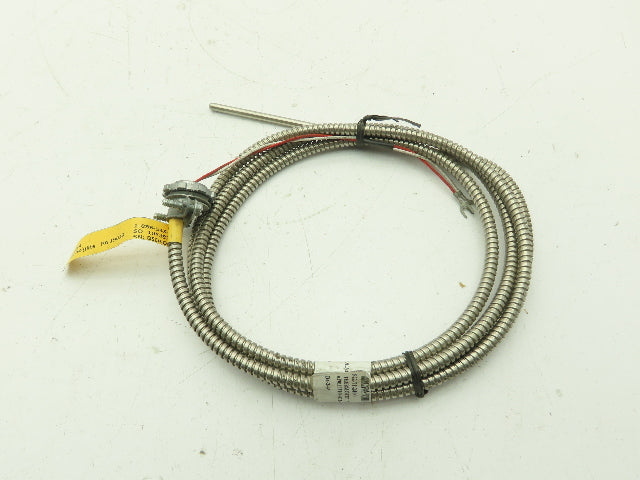 Barber Colman JP31-06-00-F1A072-3 Capp Thermocouple 6" Stem Flexible Armor 72"