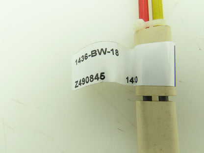 Watlow 1436-BW-18 Thermocouple 18" Type K Ceramic Insulated Lot of 2