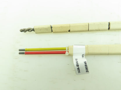 Watlow 1436-BW-18 Thermocouple 18" Type K Ceramic Insulated Lot of 2