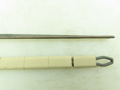 Watlow 1436-BW-18 Thermocouple 18" Type K Ceramic Insulated Lot of 2