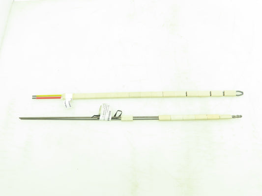 Watlow 1436-BW-18 Thermocouple 18" Type K Ceramic Insulated Lot of 2