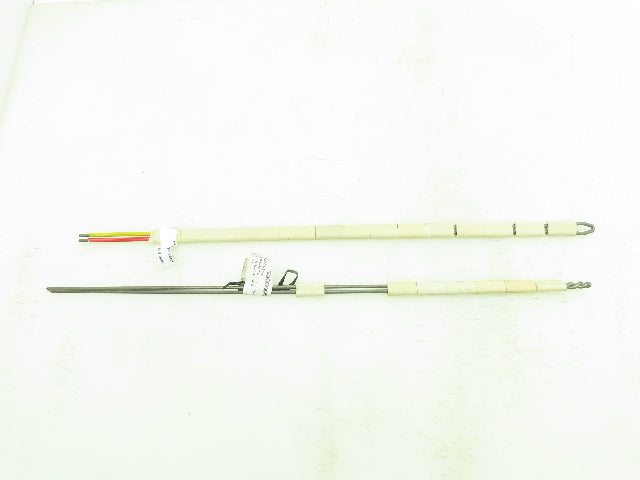Watlow 1436-BW-18 Thermocouple 18" Type K Ceramic Insulated Lot of 2
