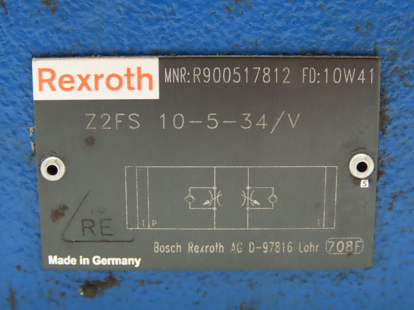 Rexroth Z2FS 10-5-34/V Hydraulic Flow Control Throttle Check Valve Sandwich D05