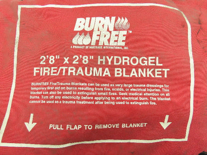 Hydrogel 734302 Emergency Fire Trauma Blanket Burn Free 2'8"x 2'8" Blanket