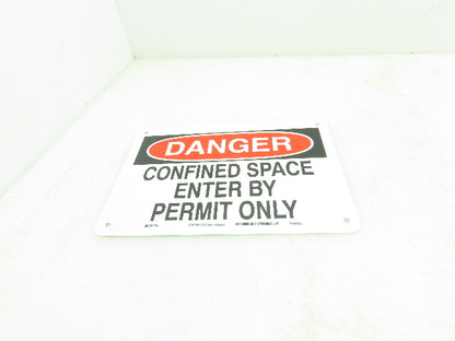 Brady Sign 40988 DANGER Confined Space Sign 7"x 10"  Lot of 7