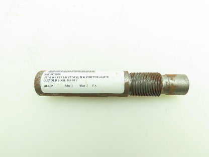 H K Porter 34578 Arnold Tool Punch Test Hardness Tester Pin 1" OD 18 Thread Size