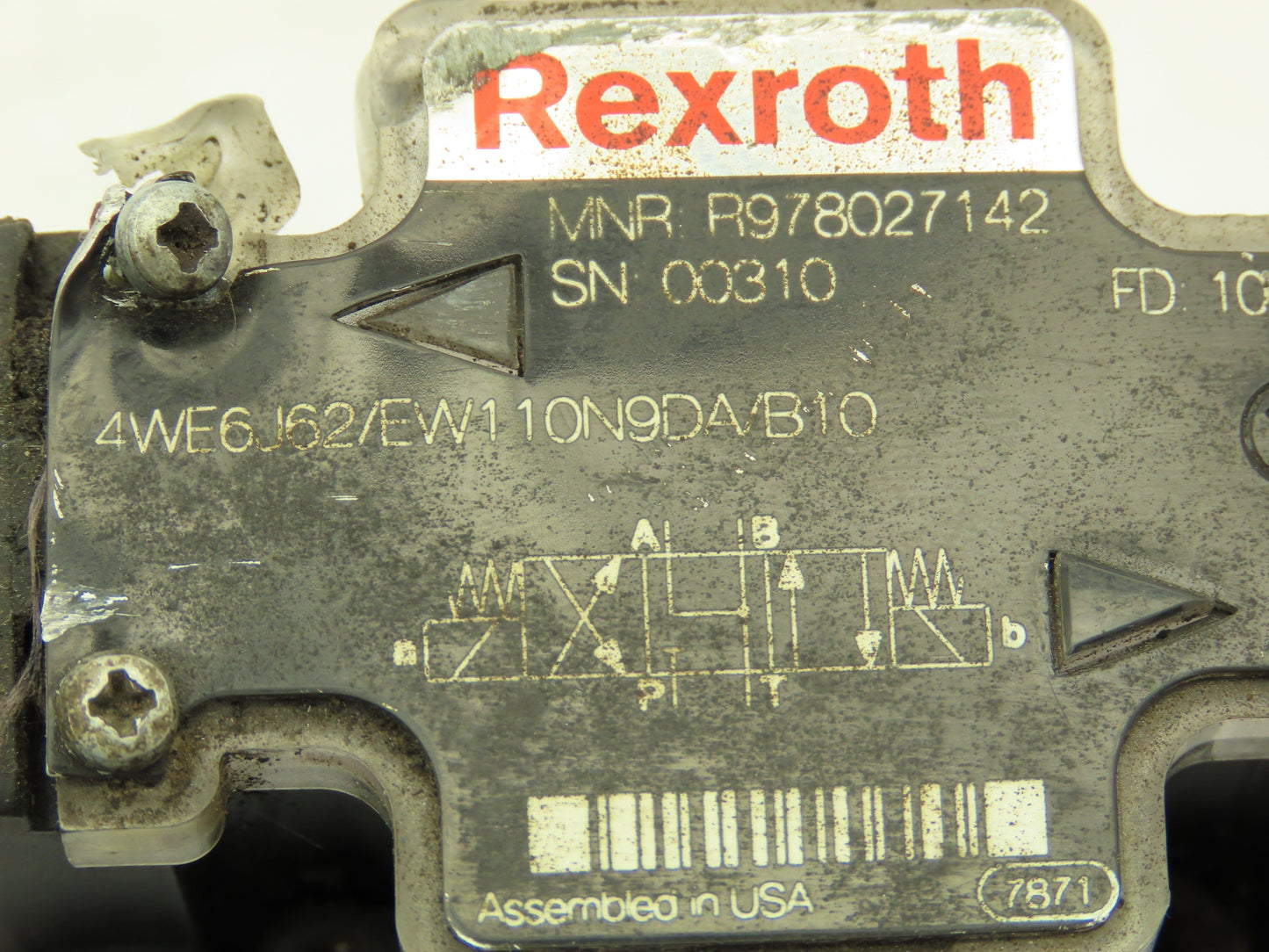 Rexroth 4WEH-22-E76/4WE6J62 Hydraulic Directional Solenoid Valve Stack 120V