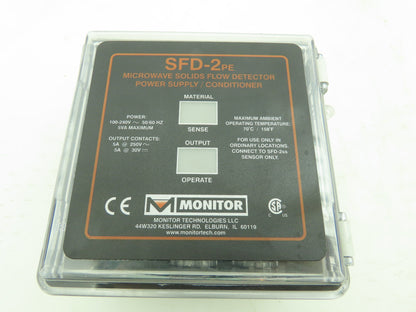 Monitor SFD-2PE Microwave Solids Flow Detector Power Supply Conditioner