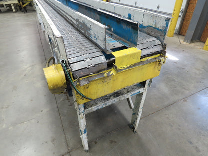 New London Engineering 7.5"x 19' Stainless Tabletop Chain Side by Side Conveyor