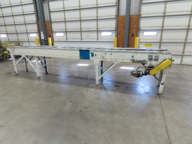 New London Engineering 7.5"x 19' Stainless Tabletop Chain Side by Side Conveyor