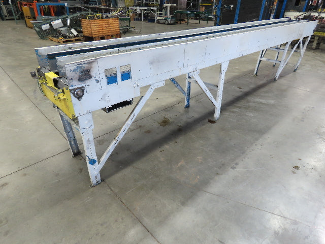 New London Engineering 7.5"x 19' Stainless Tabletop Chain Side by Side Conveyor