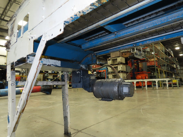 New London Engineering 7.5"x 19' Stainless Tabletop Chain Side by Side Conveyor