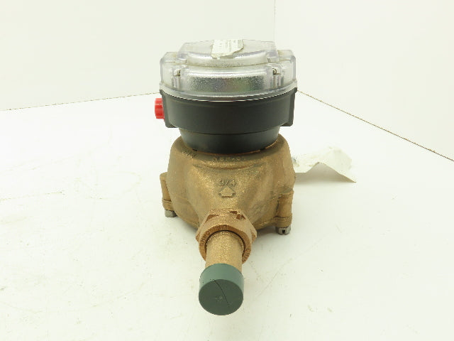 BADGER RCDL 35 Water Meter Bronze Valve 3/4" NPT With Pulse Meter PFT420