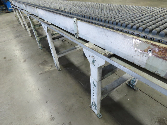 18"x 18' Intralox Roller Top Plastic Chain Accumulating Conveyor 460V 3PH