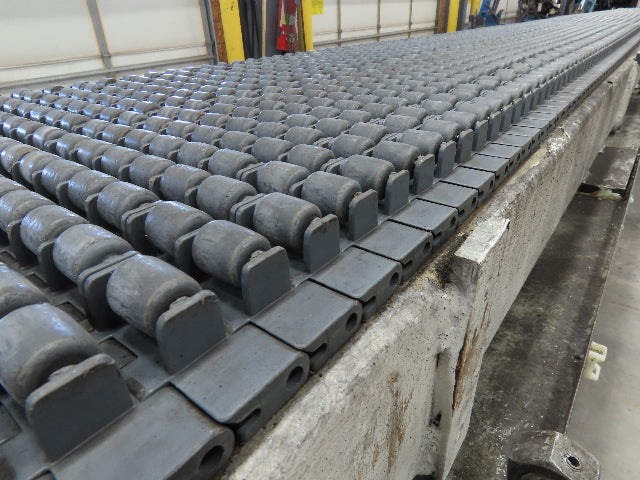 18"x 18' Intralox Roller Top Plastic Chain Accumulating Conveyor 460V 3PH