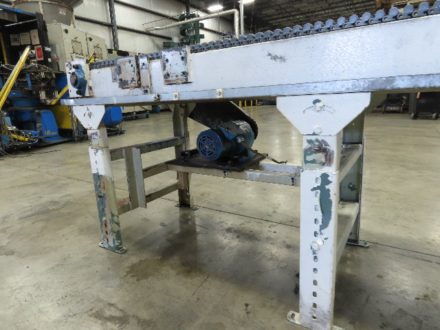 18"x 18' Intralox Roller Top Plastic Chain Accumulating Conveyor 460V 3PH