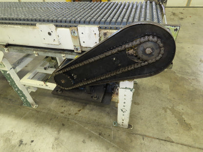 18"x 18' Intralox Roller Top Plastic Chain Accumulating Conveyor 460V 3PH