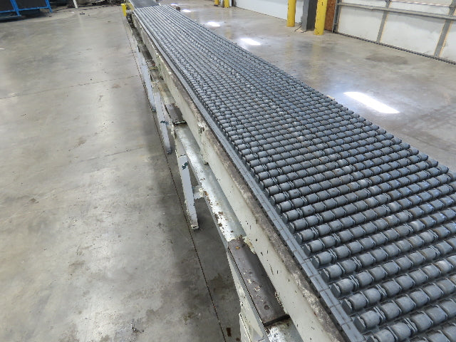 18"x 18' Intralox Roller Top Plastic Chain Accumulating Conveyor 460V 3PH