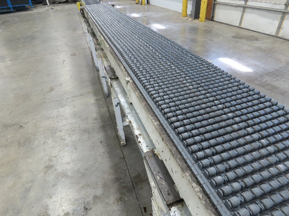 18"x 18' Intralox Roller Top Plastic Chain Accumulating Conveyor 460V 3PH